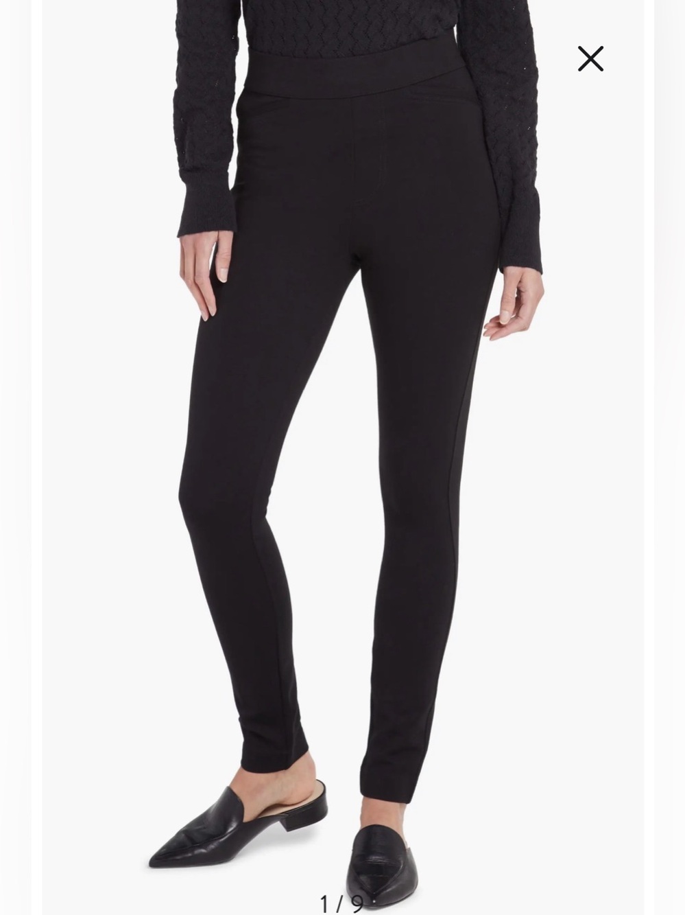 NWOT- NYDJ Sculpt Her Pull-On Leggings, Black, size XS
